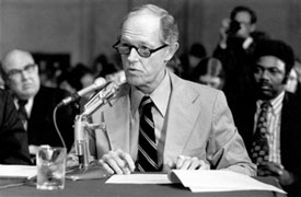 CIA “Super Spy” Everette Howard Hunt testified before the Congressional Watergate Committee in May 1973 [-]